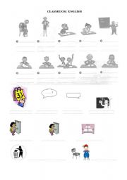 English Worksheet: Classroom English