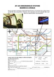 English Worksheet: Warwick Avenue - London underground