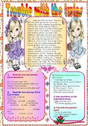 English Worksheet: Trouble with twins