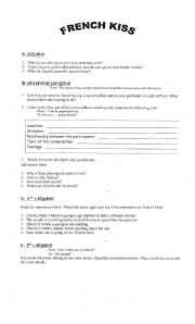 English Worksheet: French Kiss