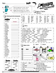 English Worksheet: Grammar Focus Series_28_Simple Past Regular & Irregular (Fully Editable + Key)