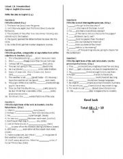 English Worksheet: Grammar