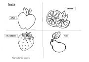 English Worksheet: Froits
