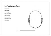 English Worksheet: Read and draw