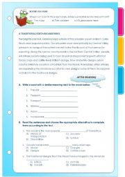 English Worksheet: A traditional Costa Rican Symbol