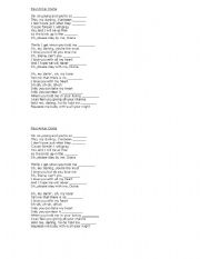 English Worksheet: Paul Anka Diana