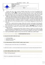 English Worksheet: quiz