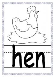 English worksheet: farm animals spelling cards