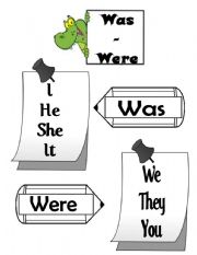 English Worksheet: Was-were