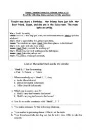 English Worksheet: guided discovery  worksheet 