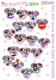 Sports boardgame and stickers with Minnie