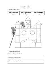 English Worksheet: Shapes