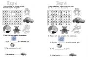 English Worksheet: Word wall words