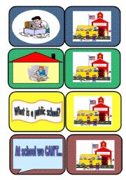 Dice BoardGame Cards 4 - School