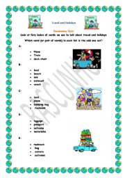 English Worksheet: Holidays vocabulary!! Yupiii!!!