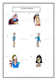 English Worksheet: health problems
