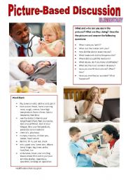 English Worksheet: Picture-based discussion Elementary - (11) Health