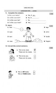 ENGLISH EXAM: LANGUAGE USE AND READING