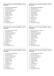 English Worksheet: Past Simple Interrogative Form