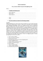 English worksheet: FILM WORKSHEET