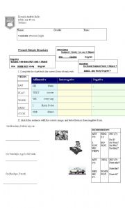 English Worksheet: Present Simple