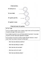 English worksheet: Daily Routines Activities