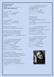 English Worksheet: Someone like you