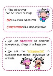 English Worksheet: DISPLAY for comparative and superlatives