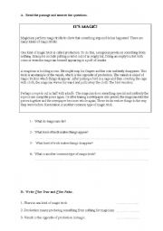 English Worksheet: question tags