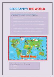 English Worksheet: Geography: The World