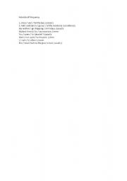 English Worksheet: adverbs of frequency