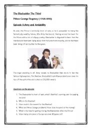 English worksheet: The Blackadder The Third. Episode 5