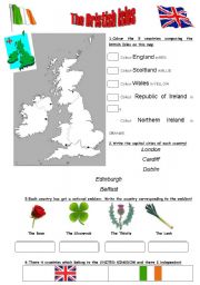 English Worksheet: The British Isles