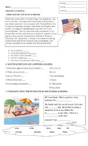 English Worksheet: Quiz Simple Present