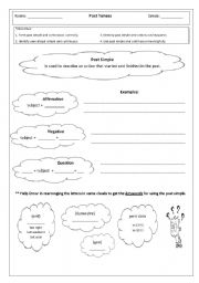English worksheet: Past Simple + Past Continuous
