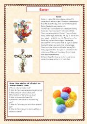 English Worksheet: Easter