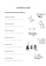 Prepositions of place