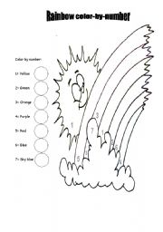 English Worksheet: Colors