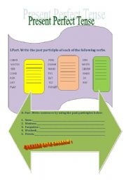 English Worksheet: Present perfect tense 