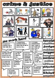 English Worksheet: crime and justice 2