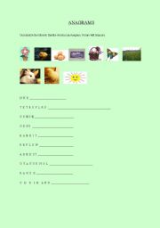 English Worksheet: Easter - anagrams