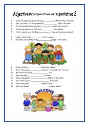 English Worksheet: Comparative or Superlative that is the question! 2