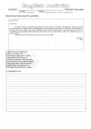 English worksheet: Simple Present