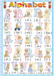English Worksheet: The English alphabet