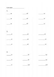 English worksheet: Beginning Letter Sound