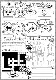 English Worksheet: shapes