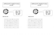 English Worksheet: oppossite crossword