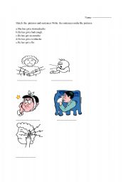 English Worksheet: health problems