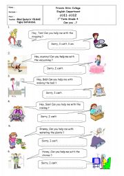 English Worksheet: Chores