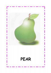 English Worksheet: fruits flashcards.4 flashcards